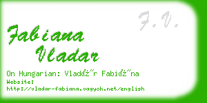 fabiana vladar business card